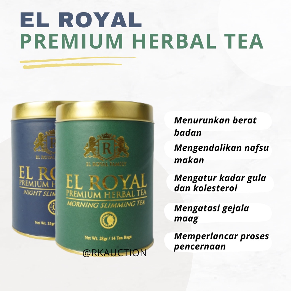 1 Paket El Royal Premium Herbal Tea - Teh Herbal Untuk Kesehatan Melancarkan Pencernaan