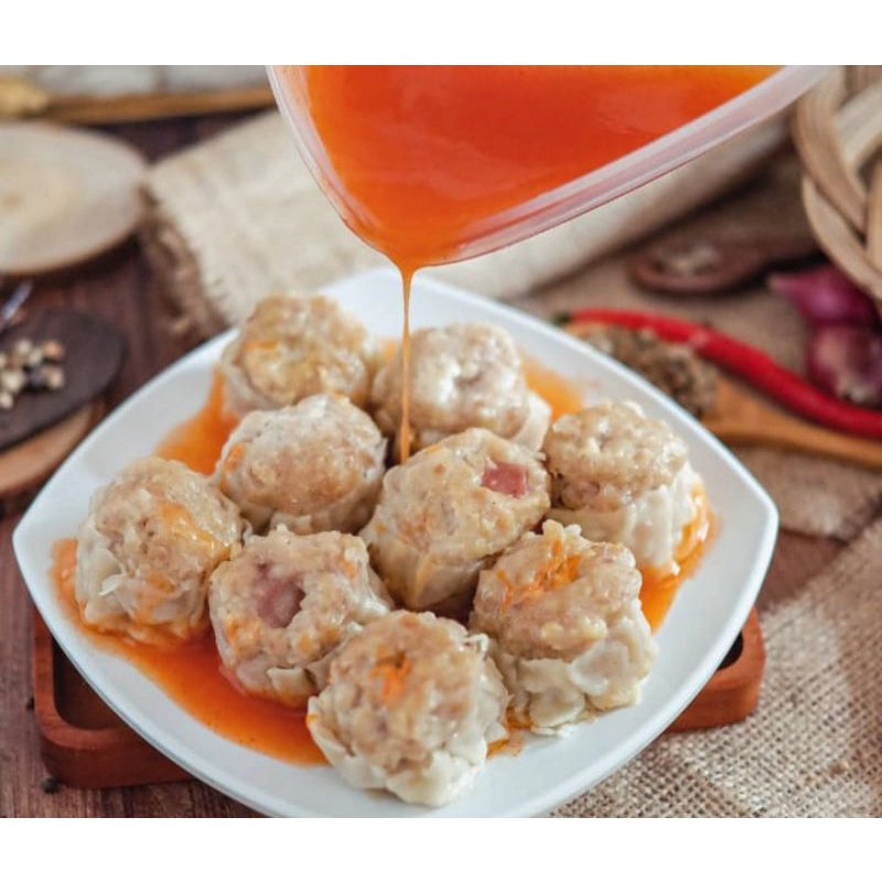 

DIMSUM frozen homemade dan halal isi 100pcs, harga per 100pcs..