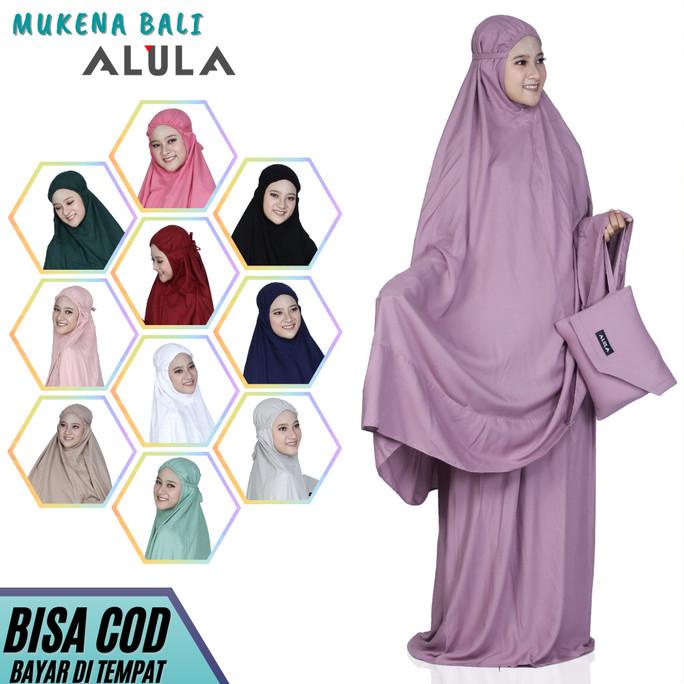 Mukena Bali Polos Premium Katun Rayon Super Jumbo Dewasa Grosir Mukena