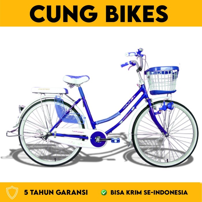 PHOENIX SEPEDA KERANJANG CITY BIKE MINI 26 INCH TYPE 88 3 KUNCI STANG UNTUK ANAK DAN DEWASA