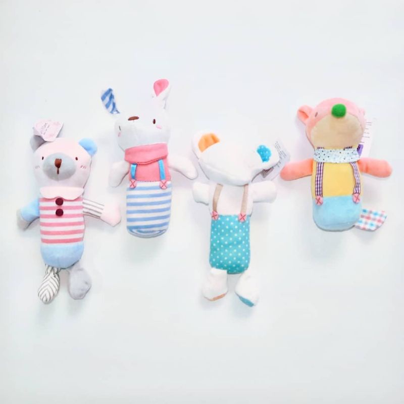 Mainan Bayi Rattle Stick Baby Toys Pegangan Boneka Bunyi Towet Toet