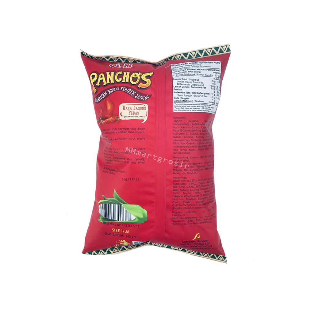 Oishi / Panchos / Jagung pedas / 145g