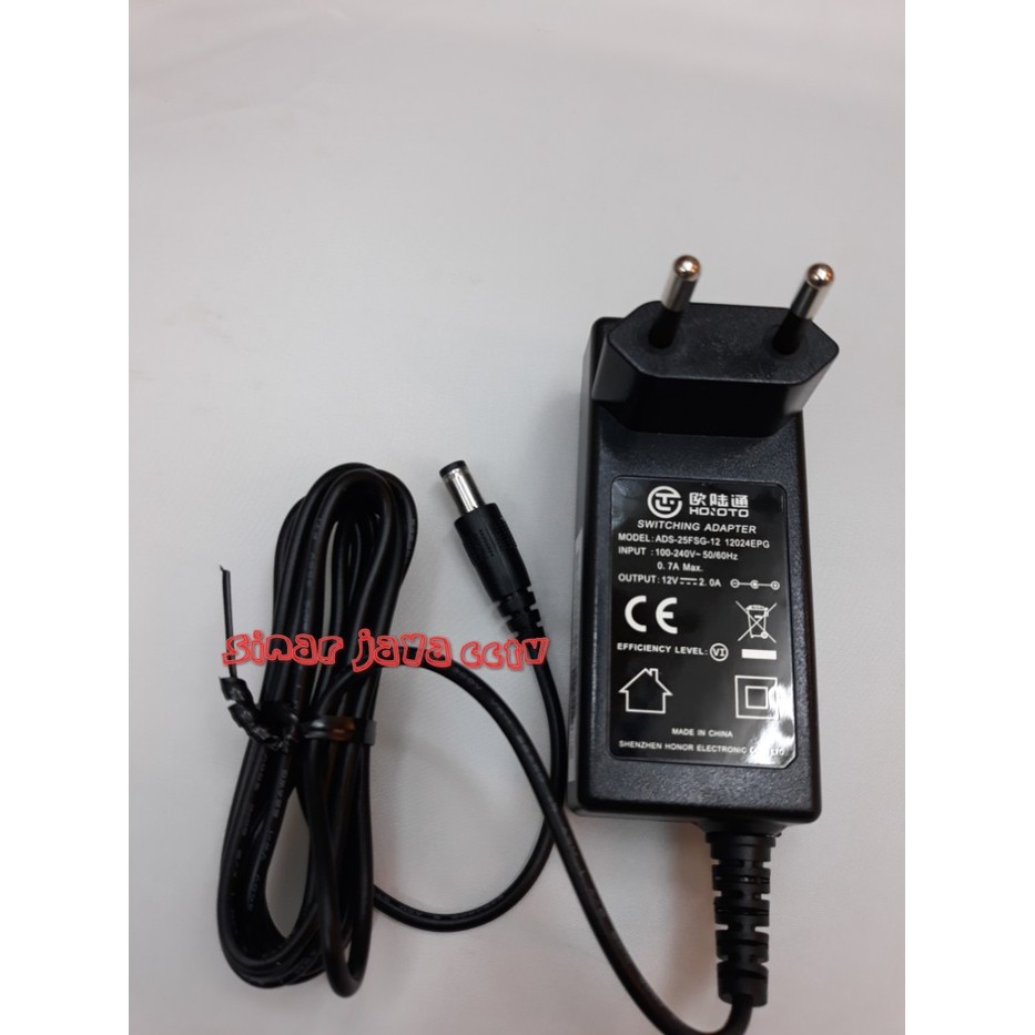 adaptor cctv 12v 2a