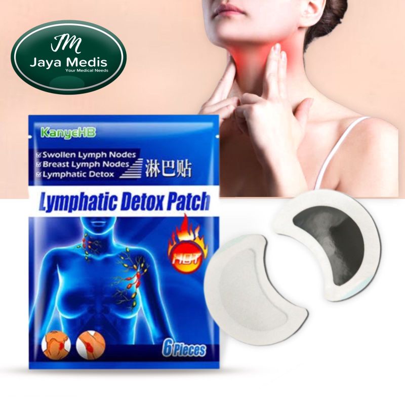 Patch Herbal Untuk Leher Ketiak - Lympathic Detox Patch 6pcs