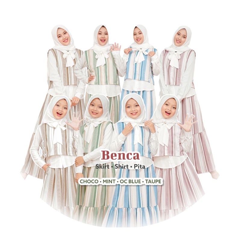 Benca by oribelle setelan rok anak perempuan tunik anak perempuan 10 tahun setelan muslim anak perem
