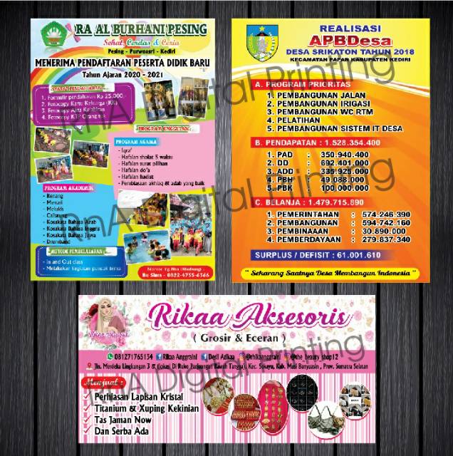 Banner Spanduk Free Desain Untuk Usaha Toko Counter Sekolah Dll Shopee Indonesia