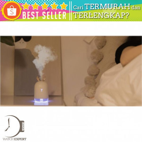 3Life Air Humidifier Pelembab Udara Aromatherapy 220ml - White Deer - Pink