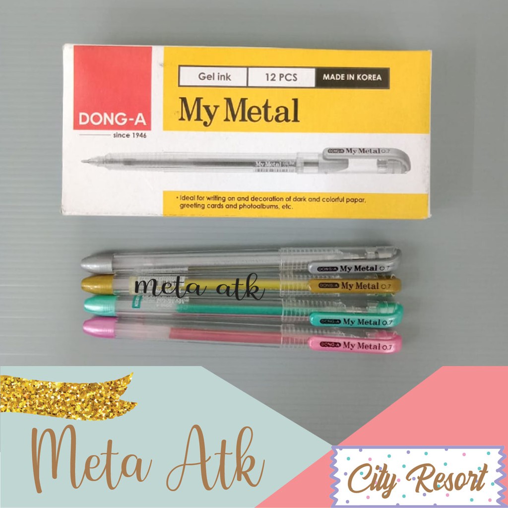 

Pulpen My Metal Gel Dong-A 0.7 12pc