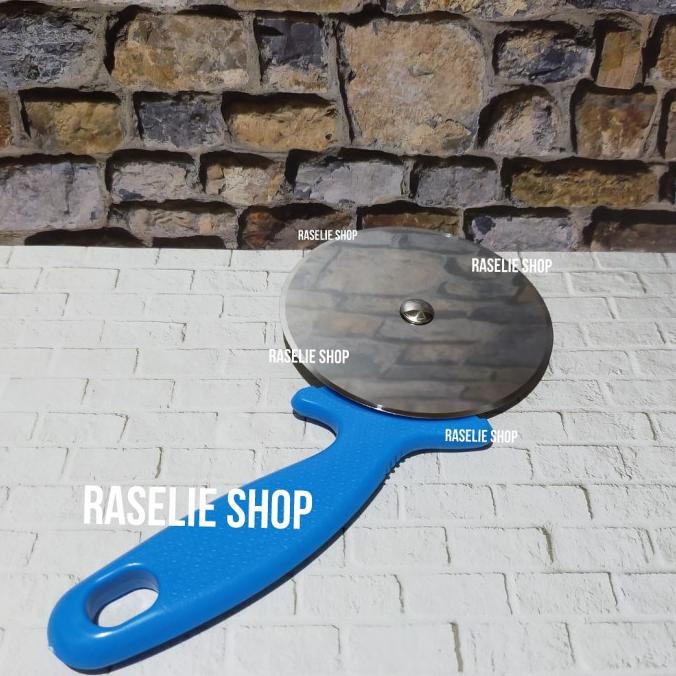 Buruan Serbu] Pisau Roda Pizza Cutter Besar Stainless Adonan Fondant Cookies Cutter