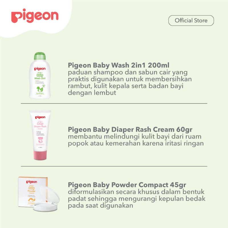 PIGEON Toiletries Gift Set / Starter Kit Perlengkapan Mandi Bayi