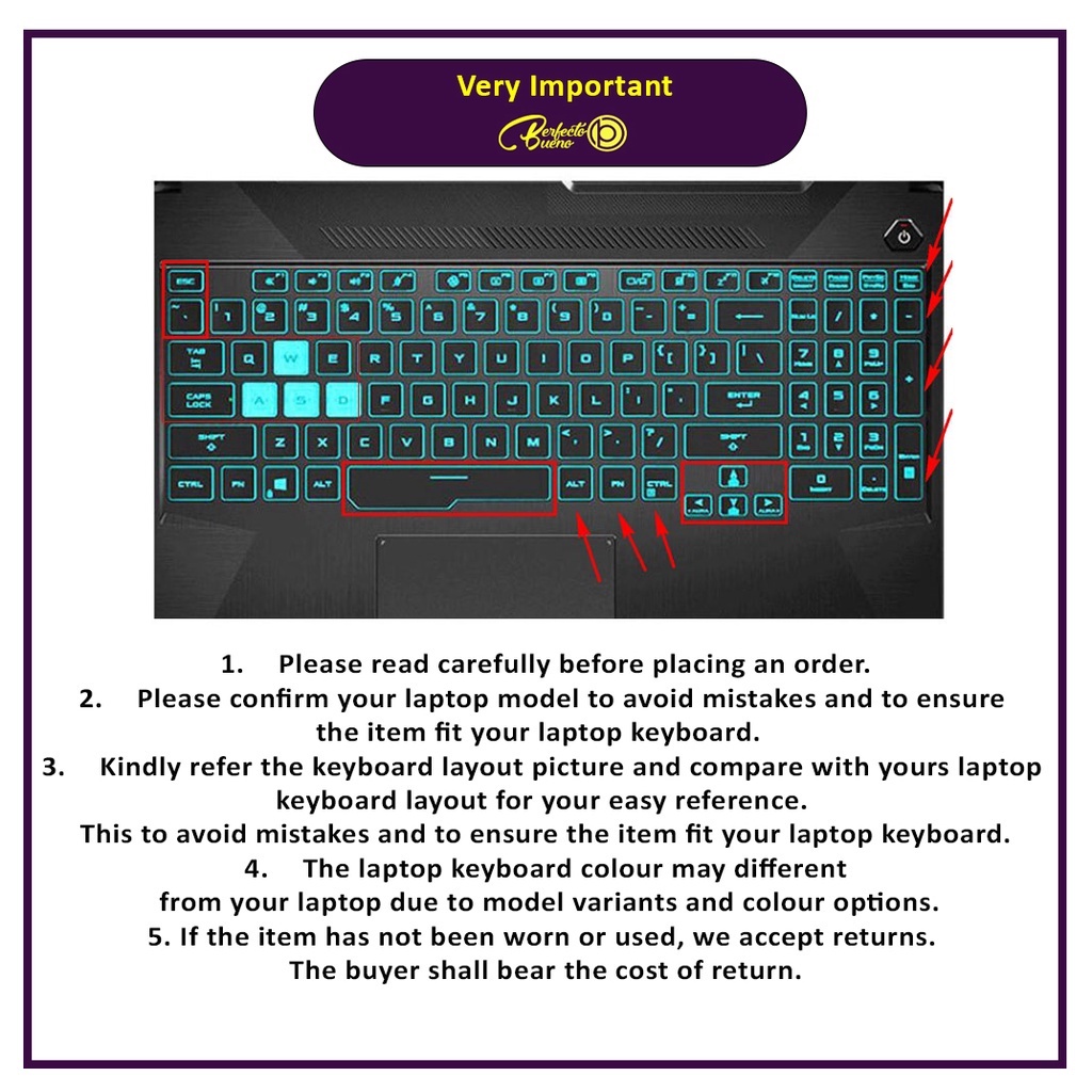 Pelindung Keyboard Gaming Bahan Silikon Untuk Asus TUF A15 A17 F15 F17 FX506 FA506 FX507 FA507 15 inch