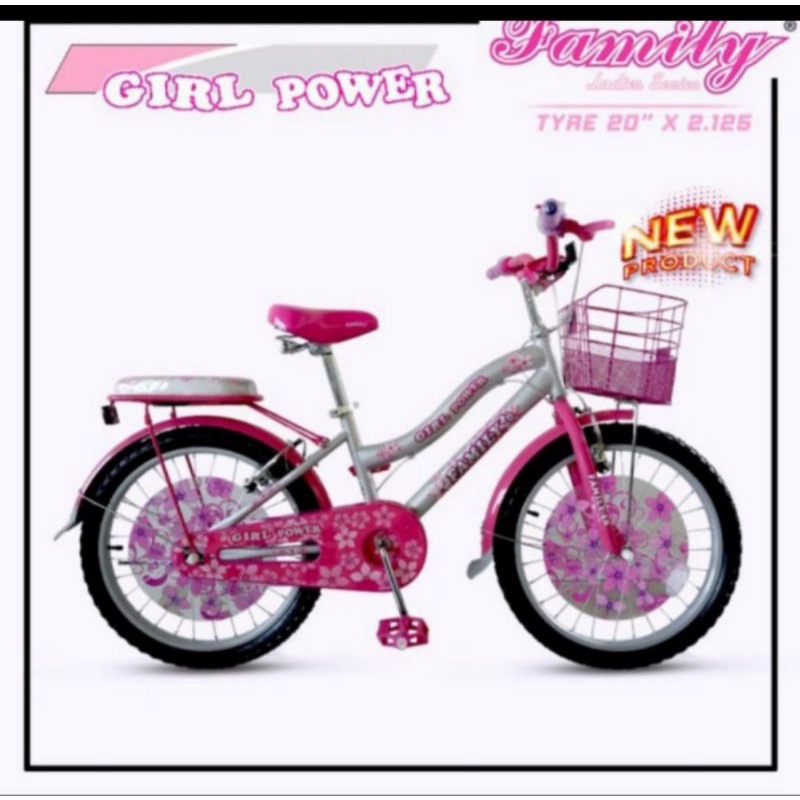 SEPEDA ANAK MINI PEREMPUAN 20 INCH FAMILY TERBARU