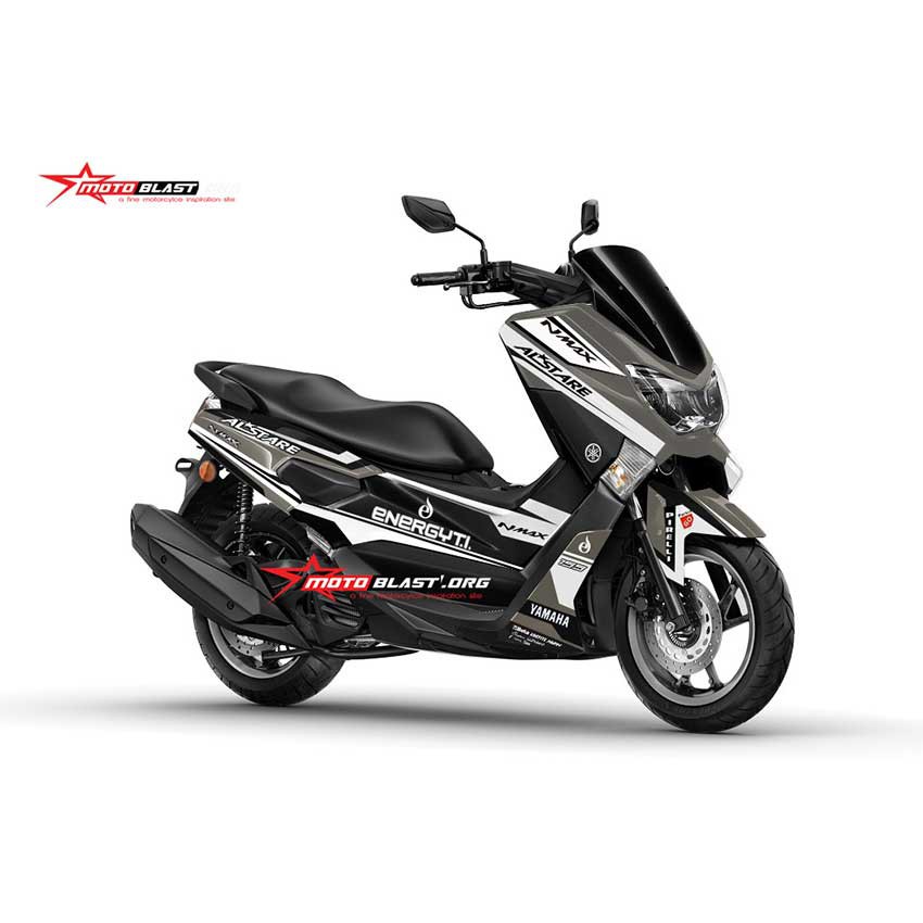 Decal Stiker Yamaha NMAX WHITE GREY ALSTARE