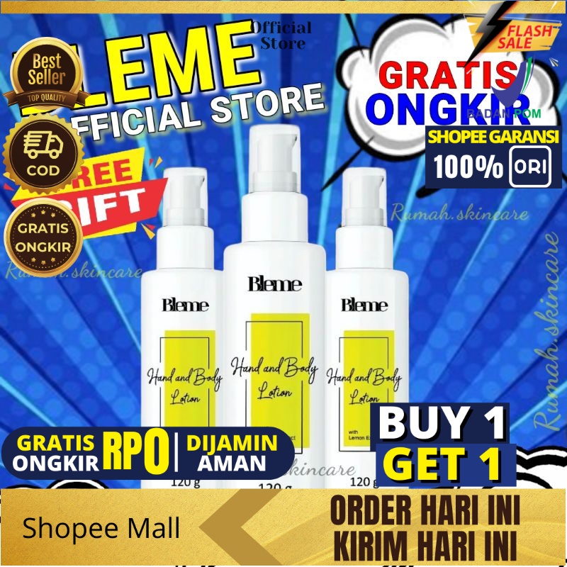 BLEME BODY LOTION ORI WHITENING HAND BODY BLEME LOTION BLEME 100% ORI BPOM / BLEME BODY LOTION |SERUM BLEME &amp; BODY LOTION  BLEME 100% ORIGINAL  Mencerahkan &amp; Sosuli Kulit Putih &amp; Awet Muda