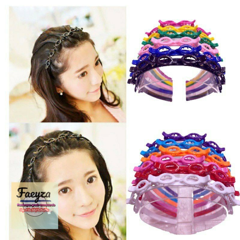 isi 6 pcs bando TWISTER korea fashion kekinian