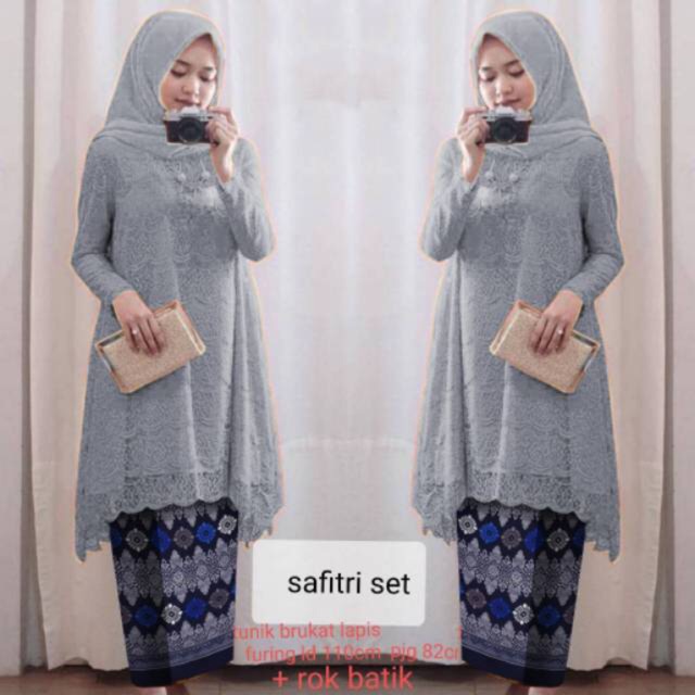 RESTOCK 8 warna Set Safitri Kebaya Adelia / Kebaya tunik wanita modern terbaru