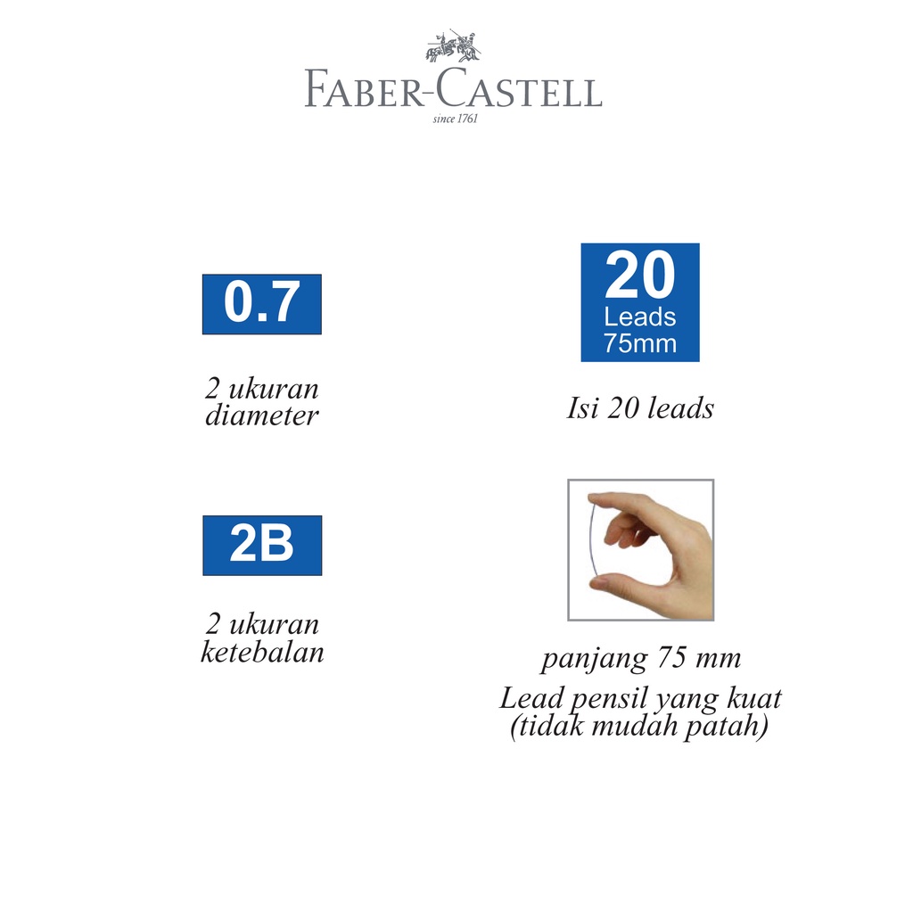 Faber-Castell Lead Superfine Isi Pensil 2B - Gambar 4