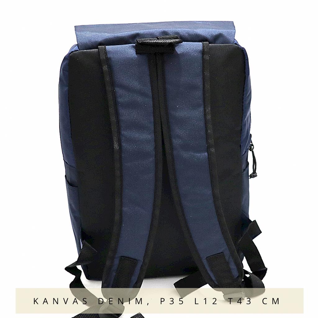 COD in aja Ma bro Free Ongkir ransel Distro Premium dua warna murah merk lokal buat sekolah jalan kanvas tebal