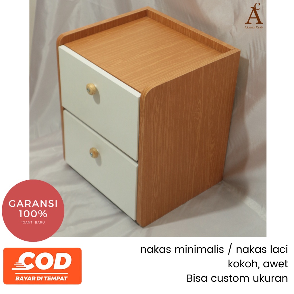 Meja nakas Meja nakas kayu Meja kamar Meja nakas minimalis Laci kamar Meja samping kamar