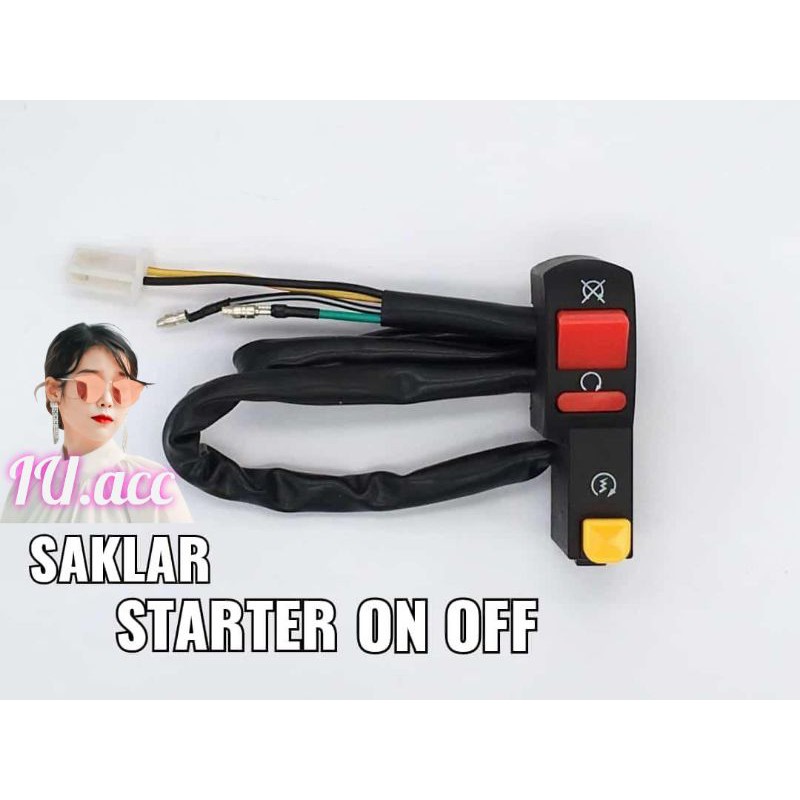 Saklar Switch Kanan On Off Plus Starter Saklar Engine On Off + Starter