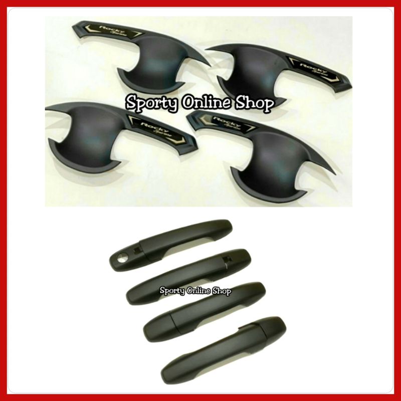 Handle Outer Pintu Raize Rocky Warna Hitam Dop