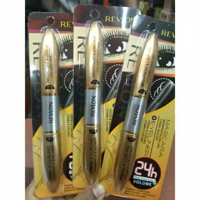 Jual MASCARA PLUS EYELINER REVLON 2in1 Shopee Indonesia