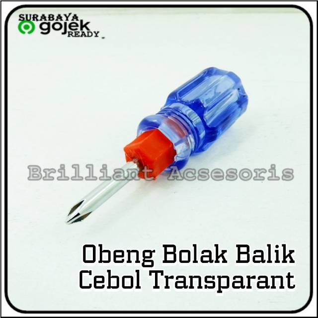 Obeng Pendek / Cebol - Bisa Bolak Balik Mata