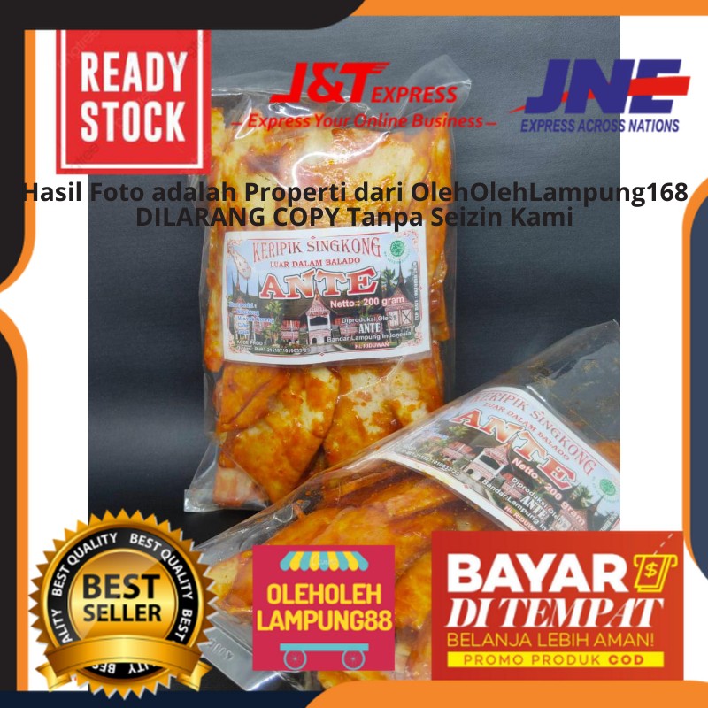 

ANTE Keripik Minang Singkong Balado Kemasan 200Gr Keripik Balado Keripik Padang Keripik Singkong