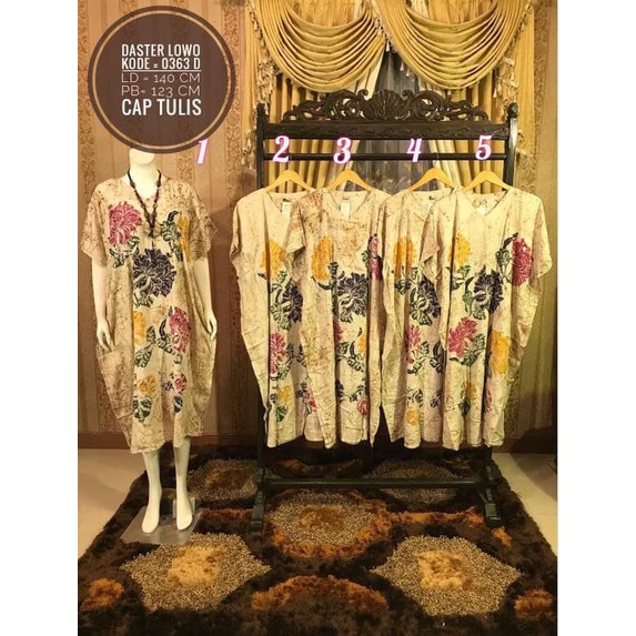 DASTER KALONG JUMBO BATIK LOWO KAIN RAYON SUPER TEBAL