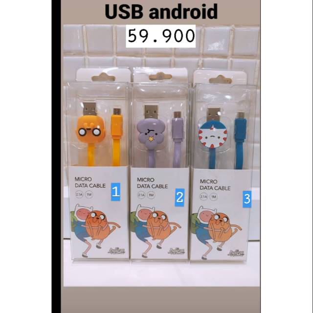 Charger kabel data type C & android MINISO