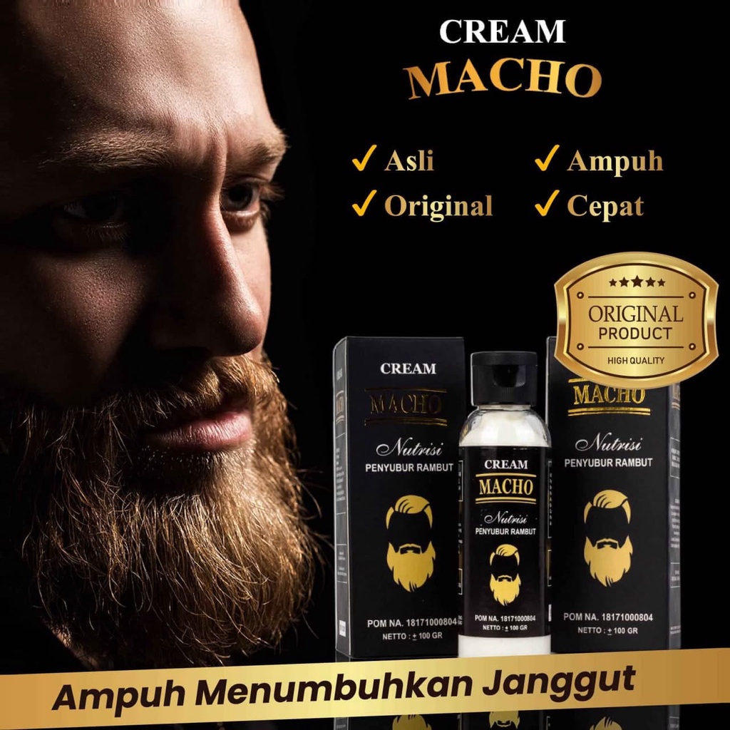 SKIKI91 - CREAM MACHO/ NUTRISI PENYUBUR RAMBUT/PENUMBUH JENGGOT