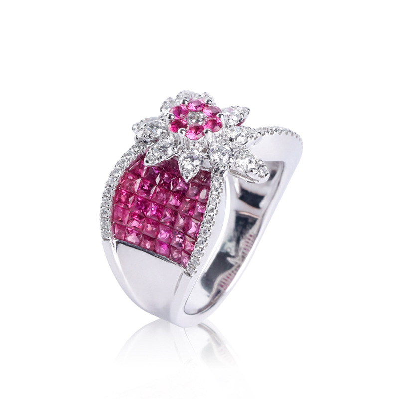 Female Ring Fashion Ruby Luxury