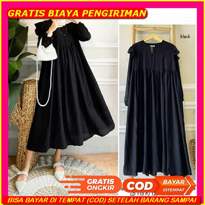 Gamis Wanita Termurah Perempuan Mewah Cewe Modis Baju K8B2 Dress Muslimah Remaja Terbaru Karun Jepan