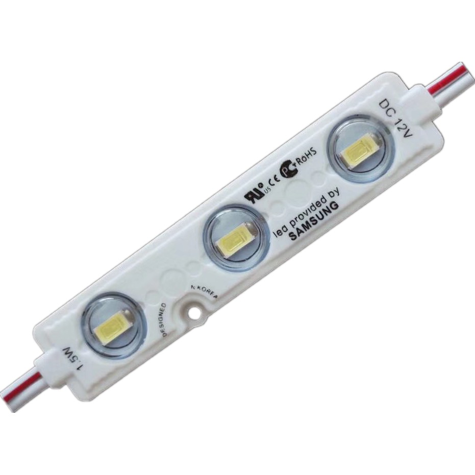 SAMSUNG Lampu Modul LED 5730 SMD 12v DC 3 Mata (20pcs/Baris) Module (6511)