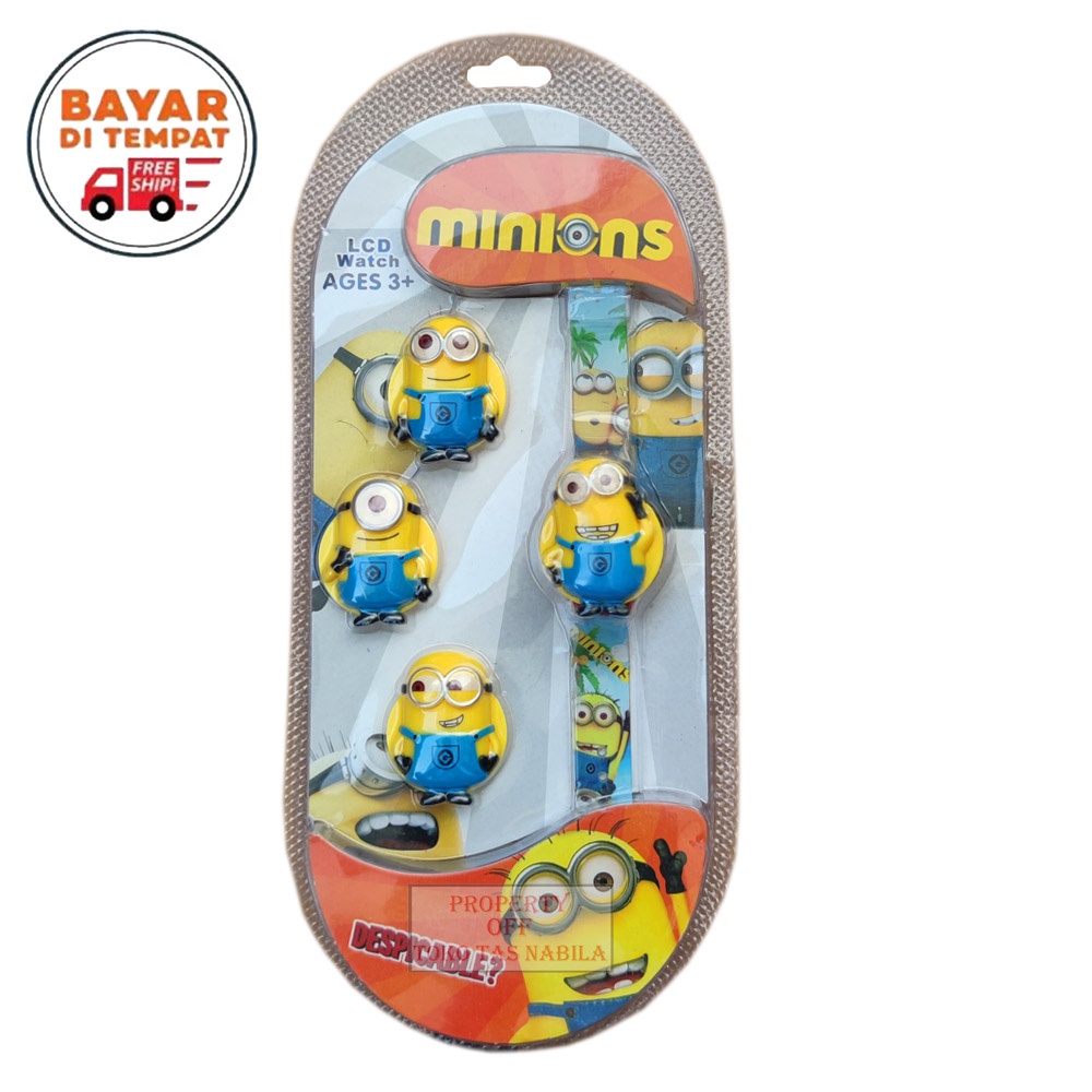 Jam Anak Proyektor Jam Tangan Anak Minion Jam Fashion Anak