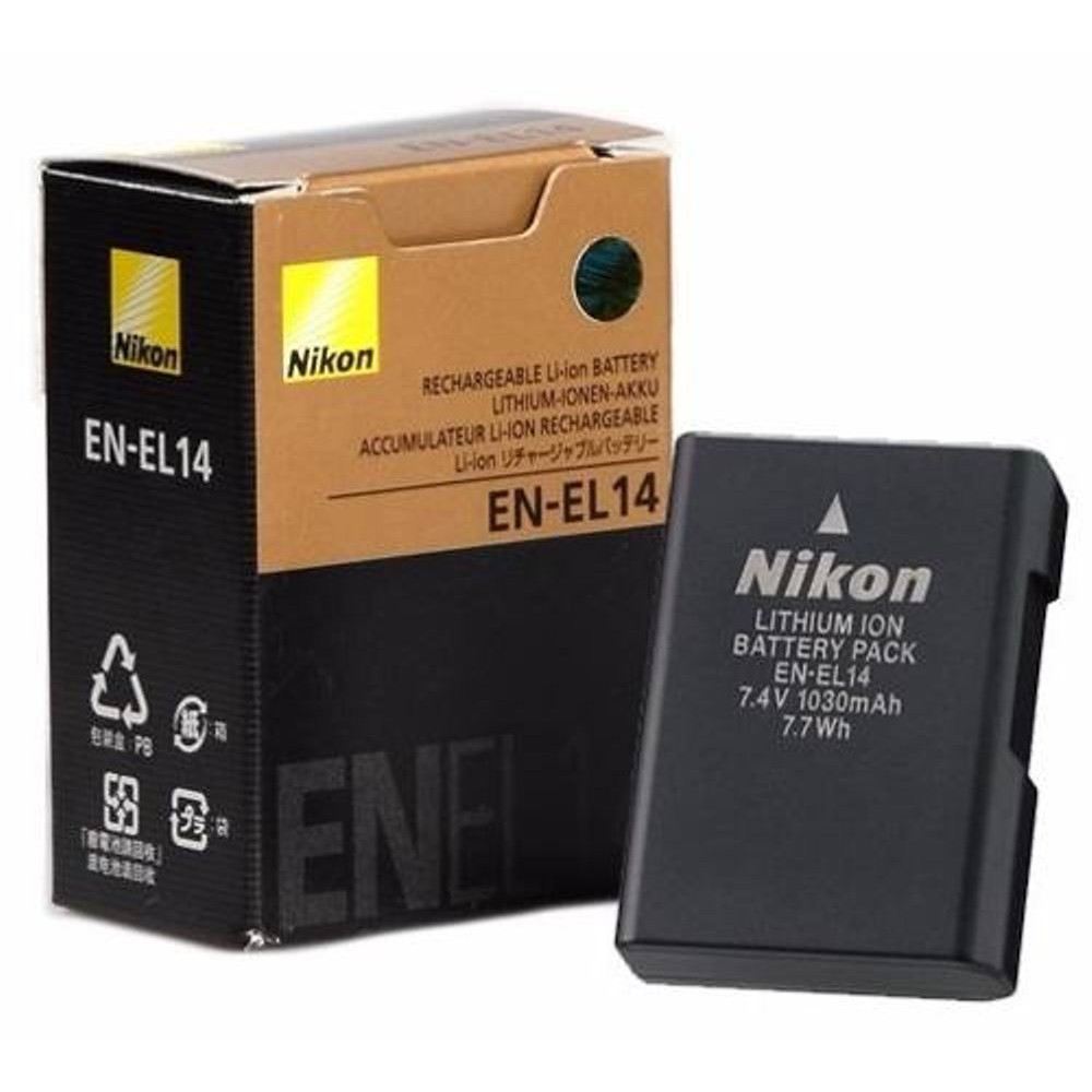 Baterai  Battery Nikon EN-EL14 untuk DSLR Nikon D3100 D3200 D5100