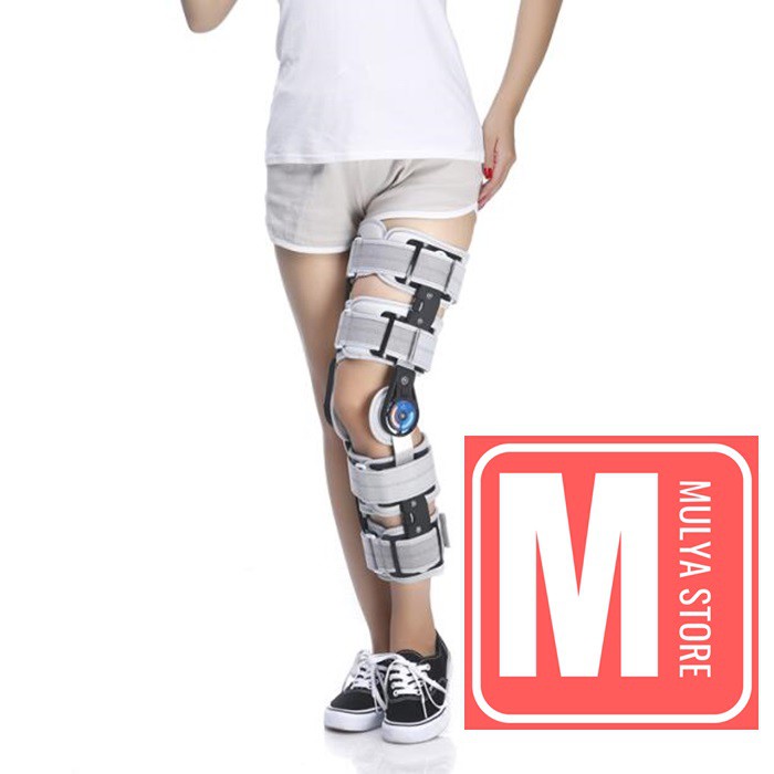 Post Op Knee Brace Deker Penyangga Lutut Terapi Latihan Jalan Paska Operasi ACL PCL Arthroscopy