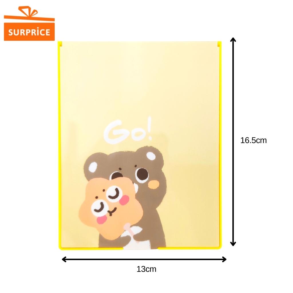 Surprice Cermin Lipat Make Up / Cermin Rias Makeup Buku / Kaca Rias Portable Kecil / Cermin Dandan Travel Mini-Go! Kuning