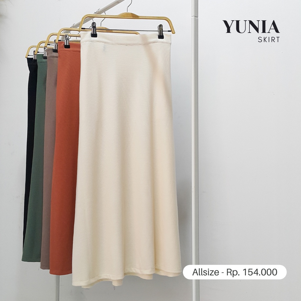 RASHAN - Yunia Skirt Rashan / Maxi Skirt Rok Muslim