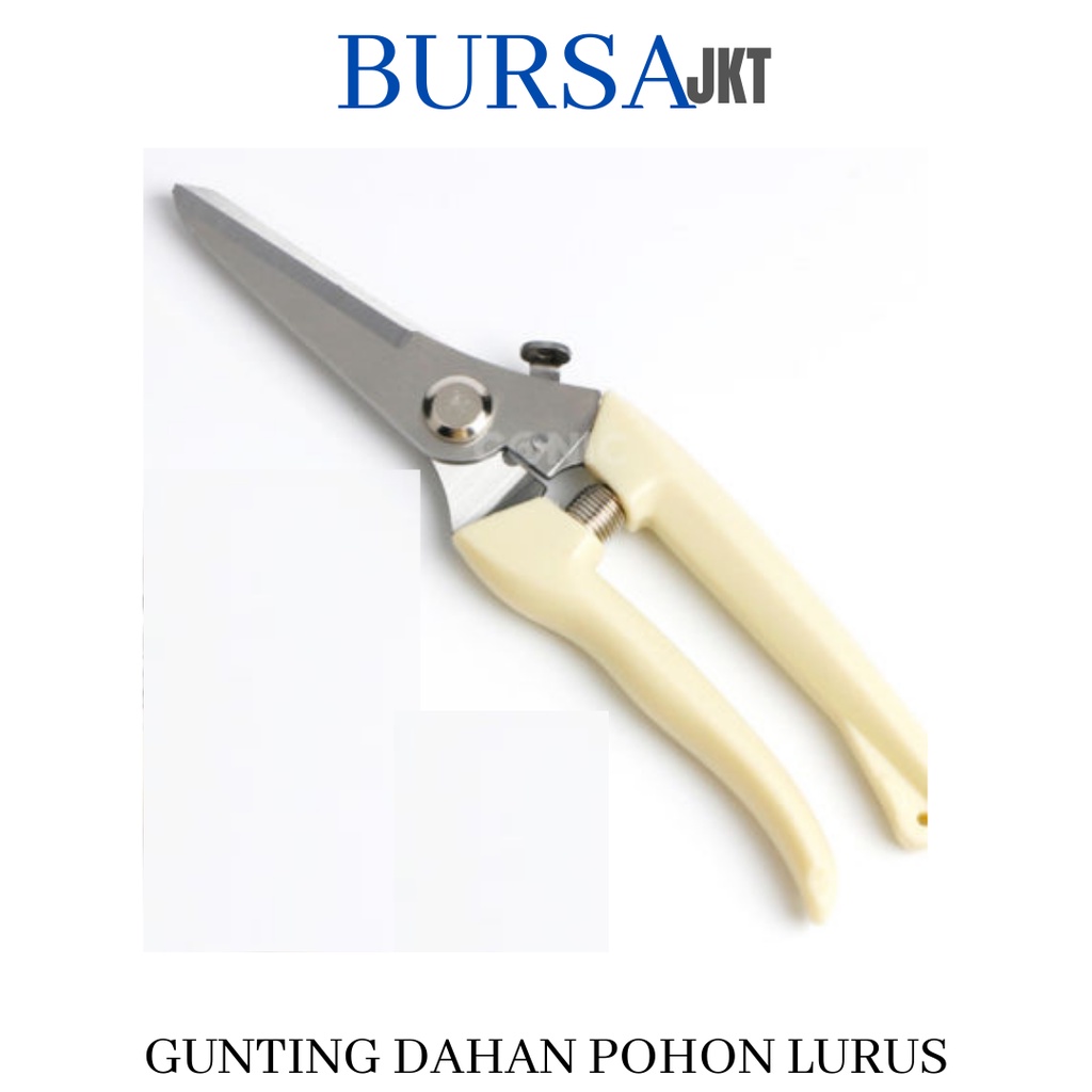 GUNTING DAHAN RANTING BUNGA TANAMAN LURUS PERALATAN BERKEBUN PRUNING SHEARS LURUS