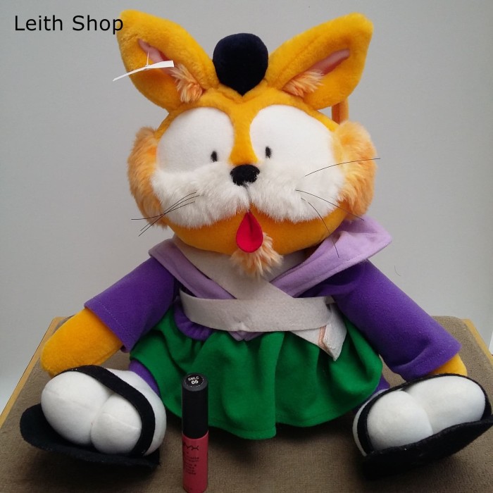 Boneka Cat Kucing Neko Samurai Kartun Cartoon Garfield Japan Jepang
