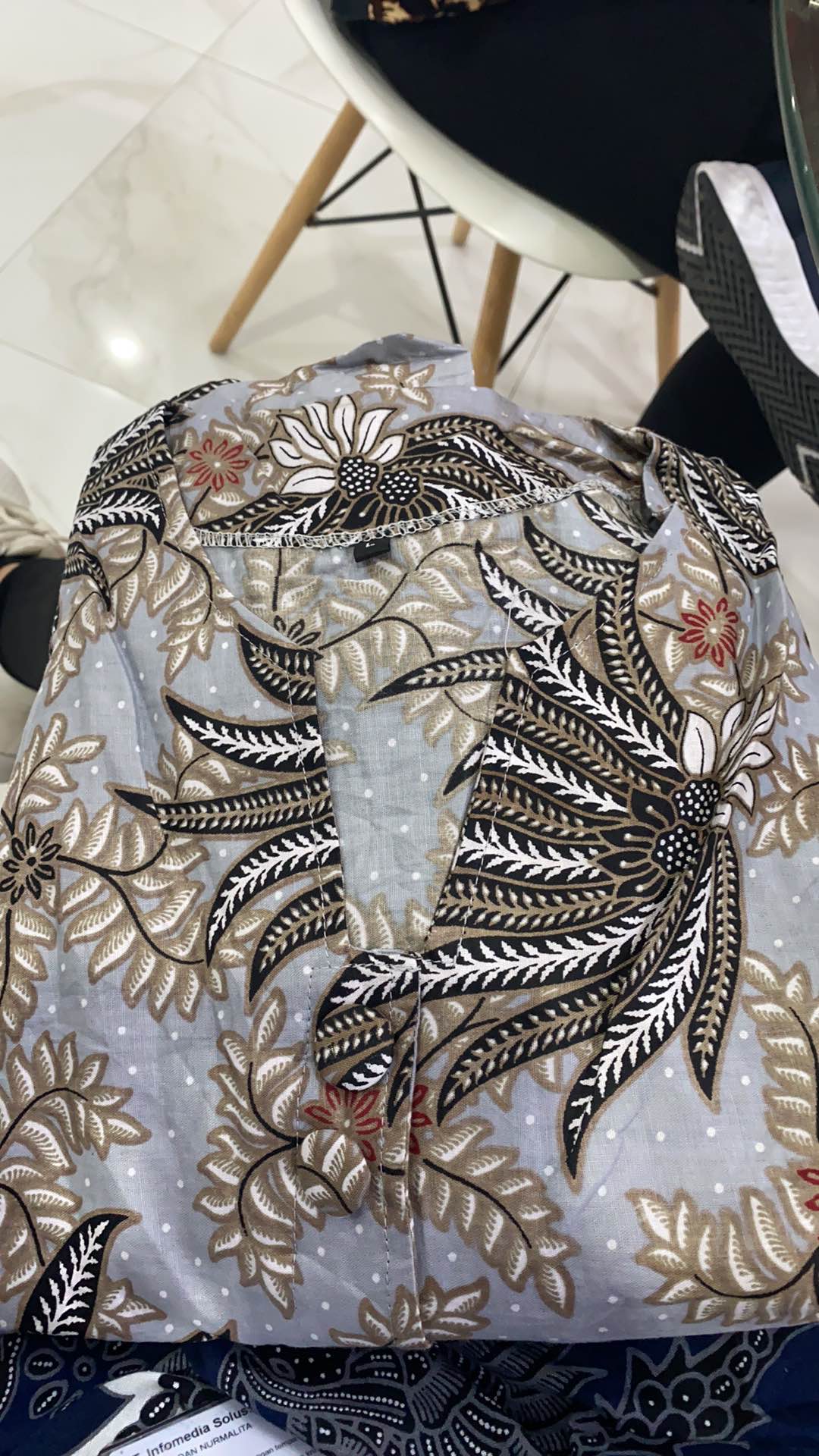 Terlaris Serut Genes Jelita Tunic Navbor Yelbor Whitbor Creambor Tunik Batik Modern Hrb030 Dolbi Dob