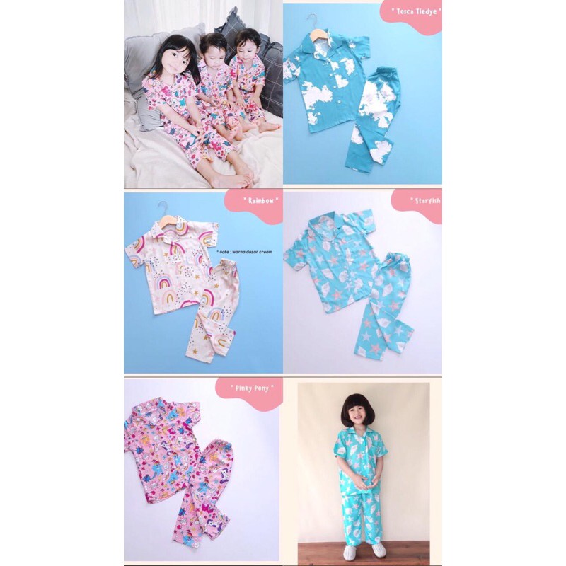 Rayon dan katun Pajamas