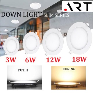 Lampu Led - Downlight LED Inbow 3W 6W 12W 18W Bulat - Downlight LED