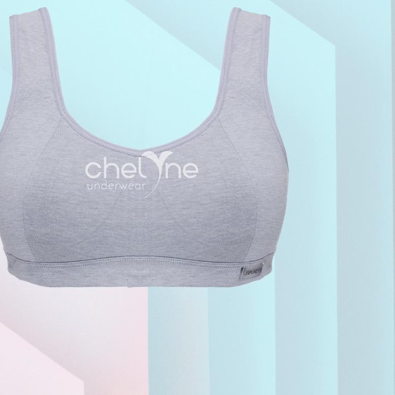 ♘ Chelyne Miniset / Sport Bra V1001 Basic Sport Bra Kait Belakang BH Harian ♣