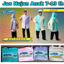 JAS HUJAN TERUSAN ANAK REMAJA TAS BACKPACK 604 - ELMONDO