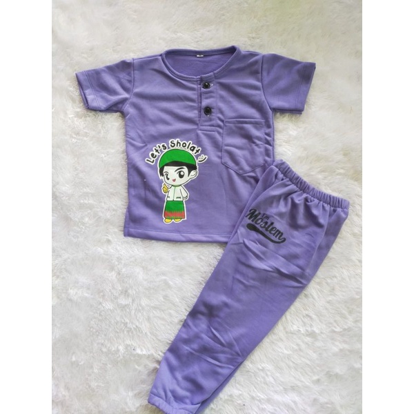 PROMO !! SETELAN ANAK MUSLIM | SETELAN MUSLIM ANAK LAKI PREMPUAN SETELAN KIANO MUSLIM ANAK 1-5 TAHUN // SETELAN ANAK MENGAJI | SET BAJU  BABYTERRY | SET KIANO MUSLIM BEST SELLER