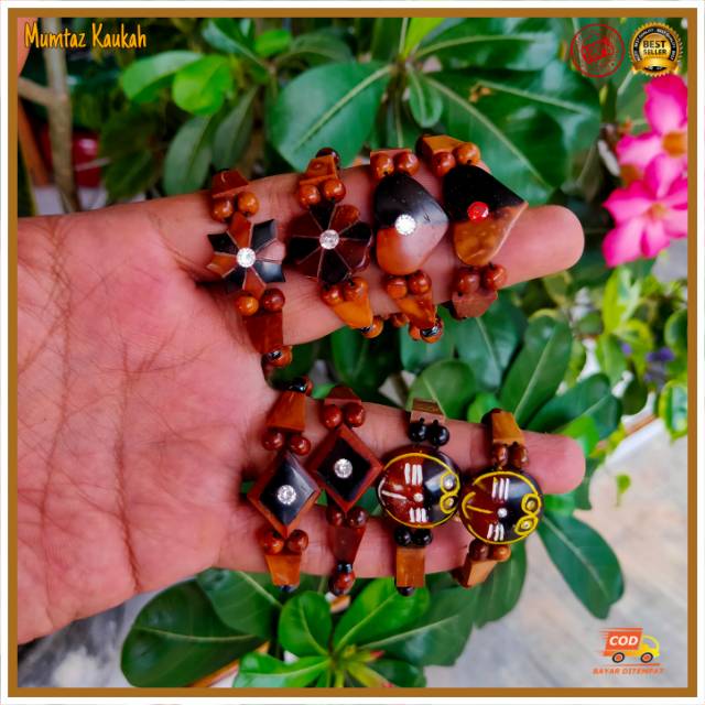 Gelang kaukah anak plat mata coklat / gelang kaokah / gelang koka / gelang kokka / gelang kaoka