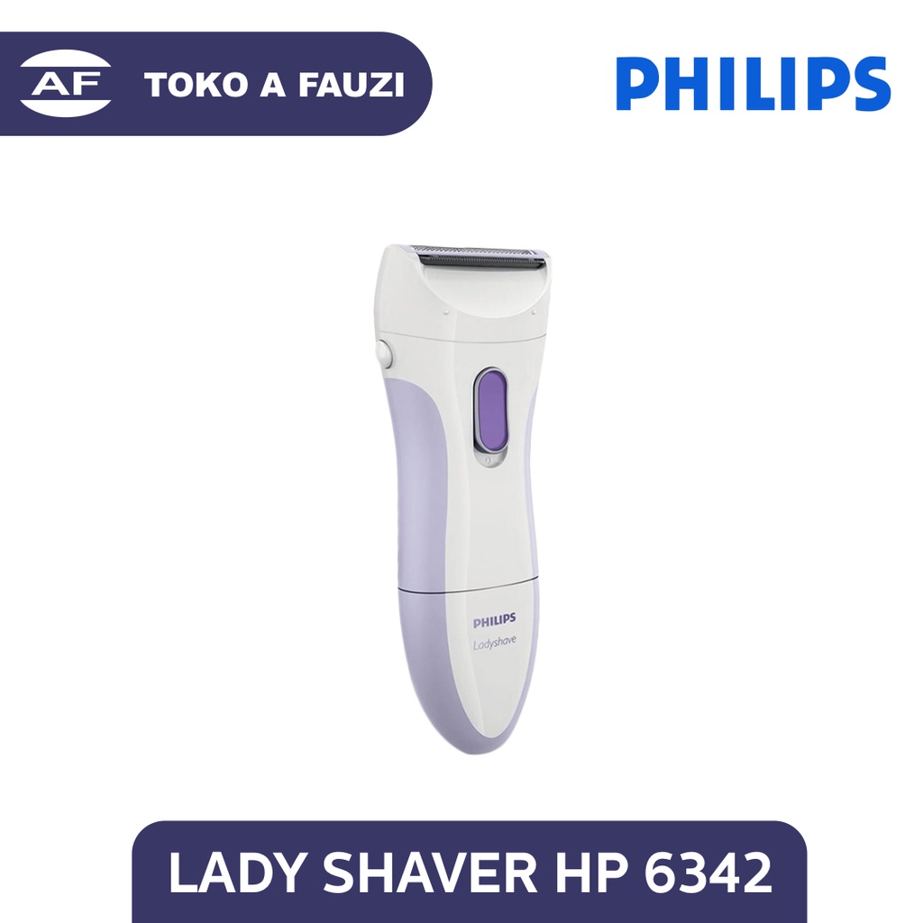 PHILIPS Lady Shaver HP6342 / Alat Cukur Wanita HP6342 - Wet &amp; Dry