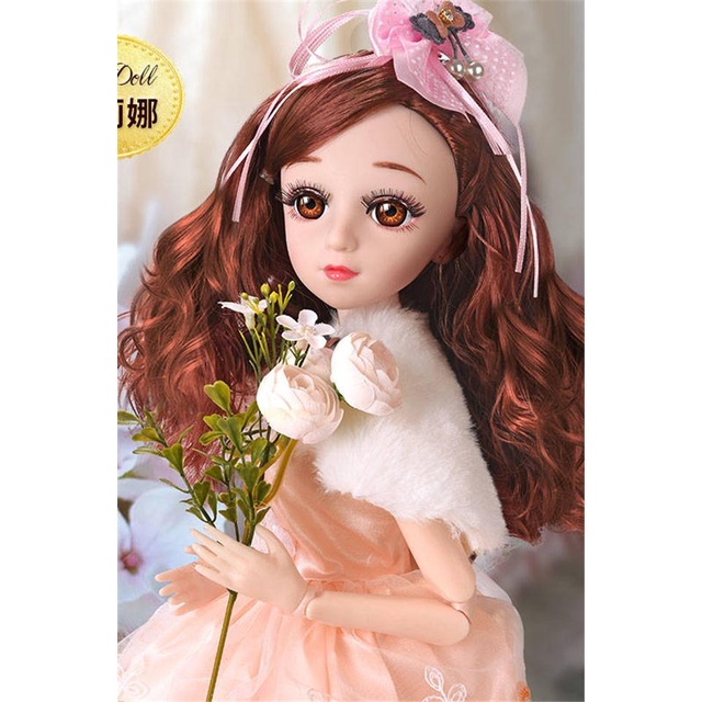 60 cm super besar set boneka barbie gadis kecil putri mainan bjd tunggal toko boneka hadiah MBGWJ